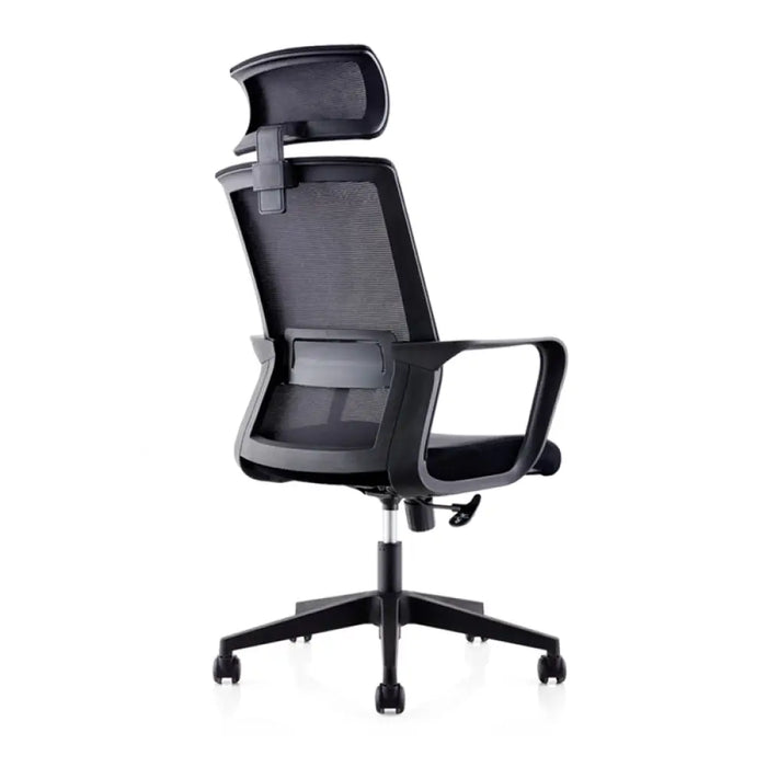 RFG Директорски стол Smart HB дамаска и меш черна седалка