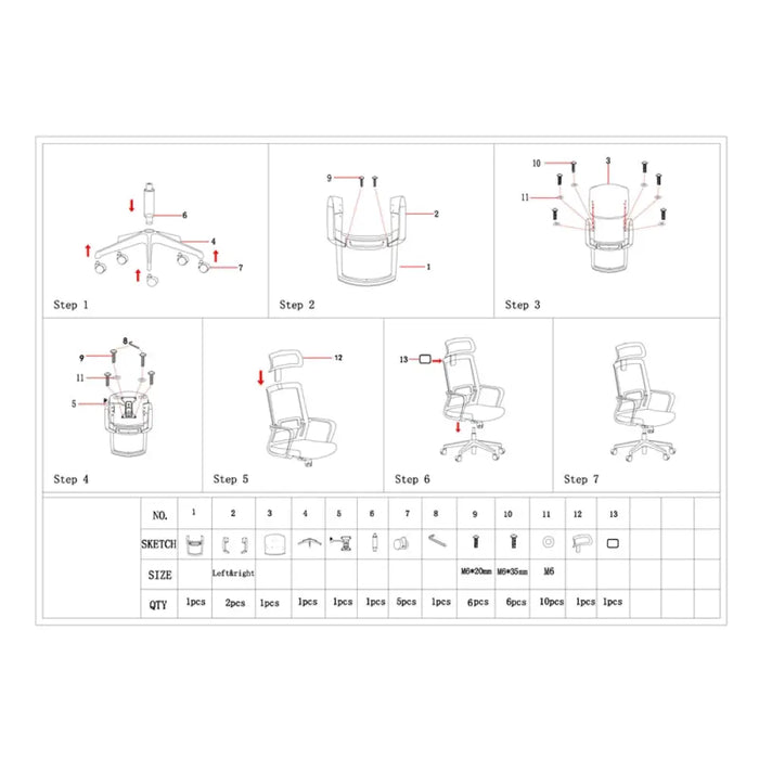 RFG Директорски стол Smart HB дамаска и меш тъмно синя