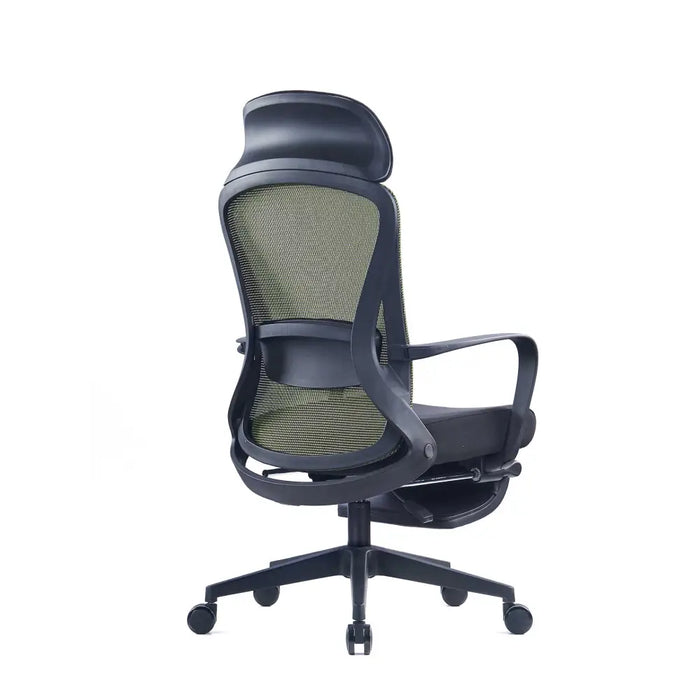 RFG Директорски стол Enjoy HB черна седалка зелена облегалка