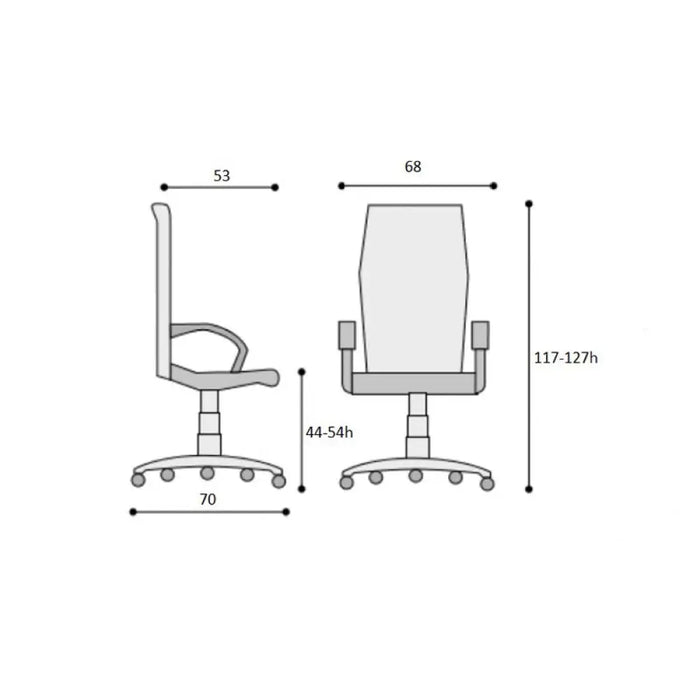 RFG Геймърски стол Race@Star черна седалка синя облегалка