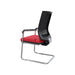 RFG Посетителски стол Elli 05 M червена седалка черна