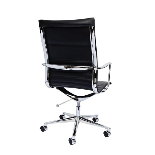 RFG Работен стол Haven W екокожа черна седалка черна