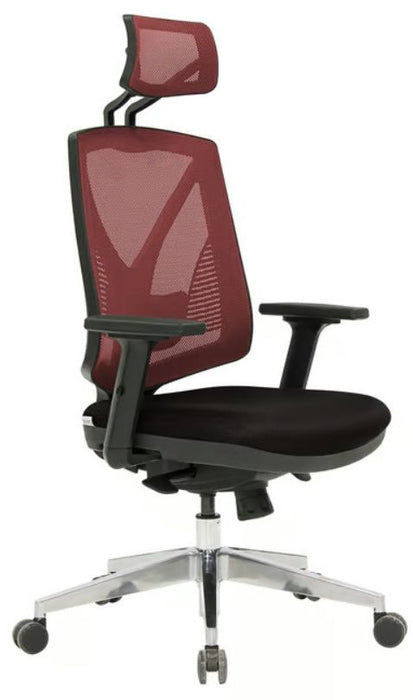 Ергономичен стол RFG - JOY 055 HB, черен/червен