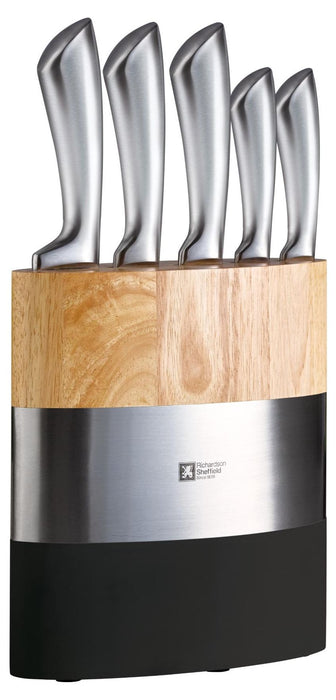 Комплект кухненски ножове Richardson Sheffield - Fusion, 5 части, черен