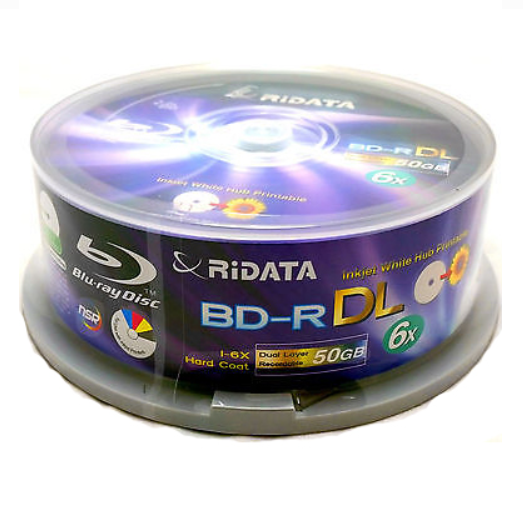 RiDATA BD-R 50Gb 4X (Printable) - 15бр. в шпиндел