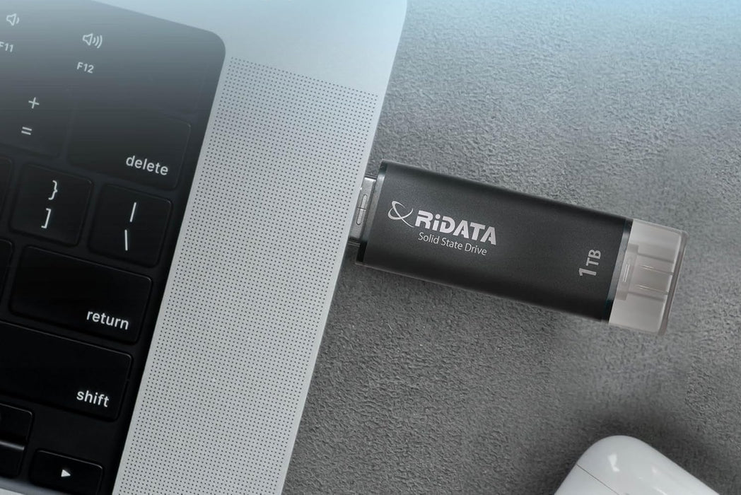 RIDATA Преносим SSD, USB 3.2, черен