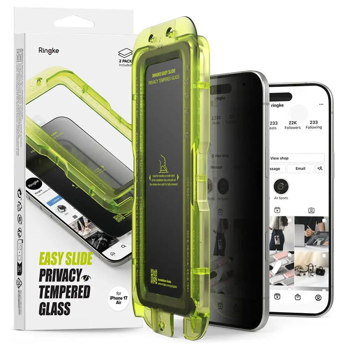 Ringke Easy Slide 2 пакета Privacy Glass за iPhone 17 Air