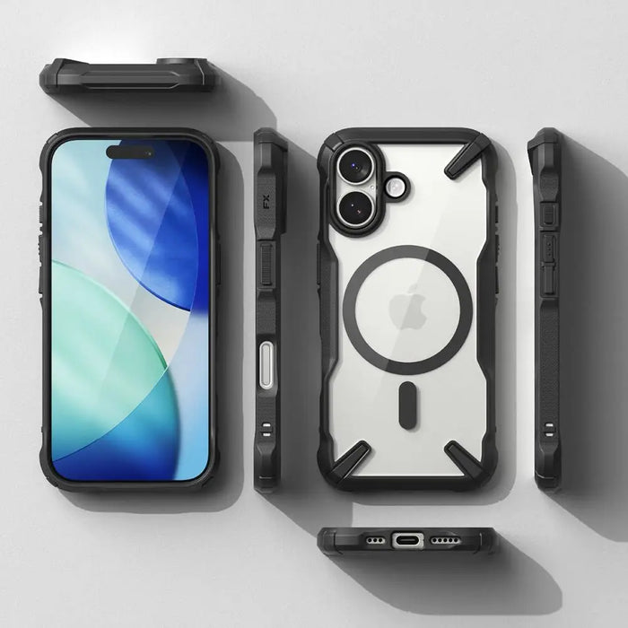 Ringke Fusion X Magnetic MagSafe калъф за iPhone 17 - черен