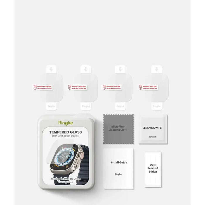 Ringke ID FC Glass 4 пакета закалено стъкло за Apple Watch