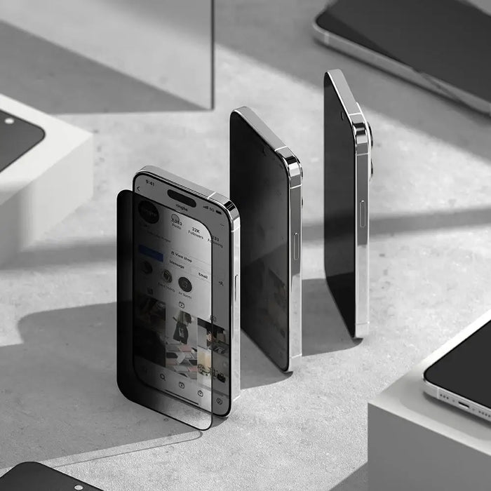 Ringke Tempered Glass Privacy Glass за iPhone 15 Pro Max