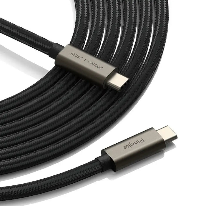 Ringke USB-C 3.2 Gen. PD240W кабел 100 см - черен