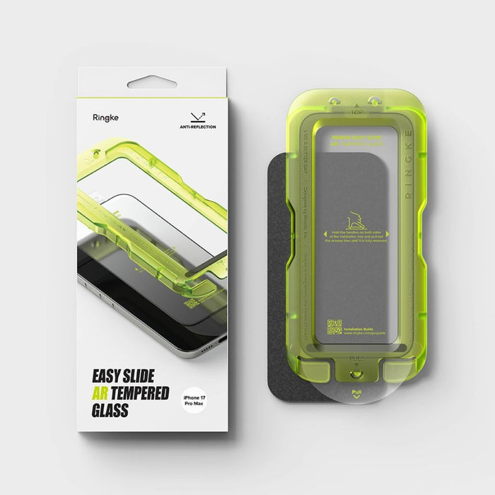 Закалено стъкло Ringke Easy Slide за iPhone 17 Pro Max с антирефлексно покритие