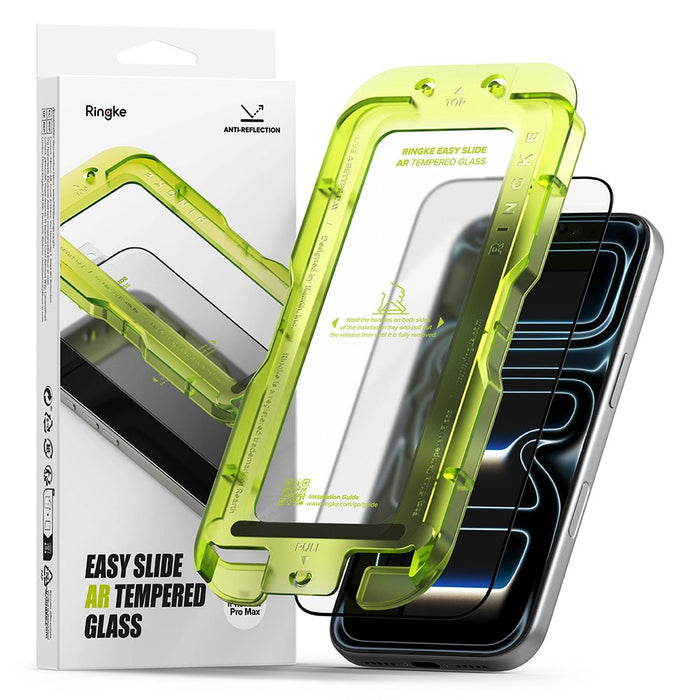 Закалено стъкло Ringke Easy Slide за iPhone 17 Pro Max с антирефлексно покритие