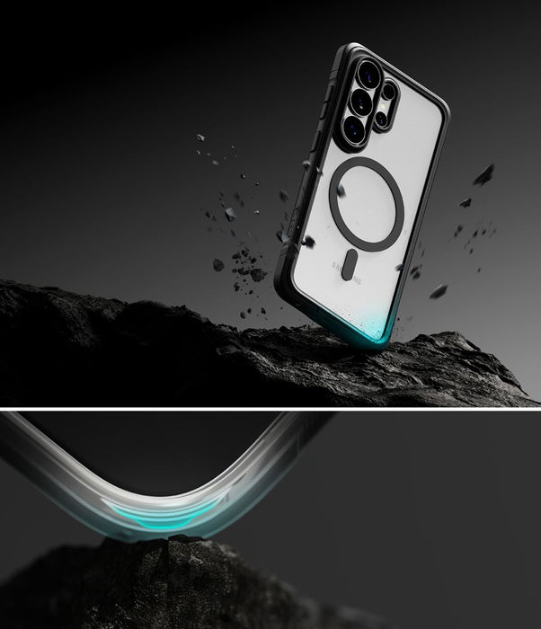 Ringke Fusion Bold Magnetic MagSafe калъф за Samsung Galaxy S26 Ultra - прозрачен черен