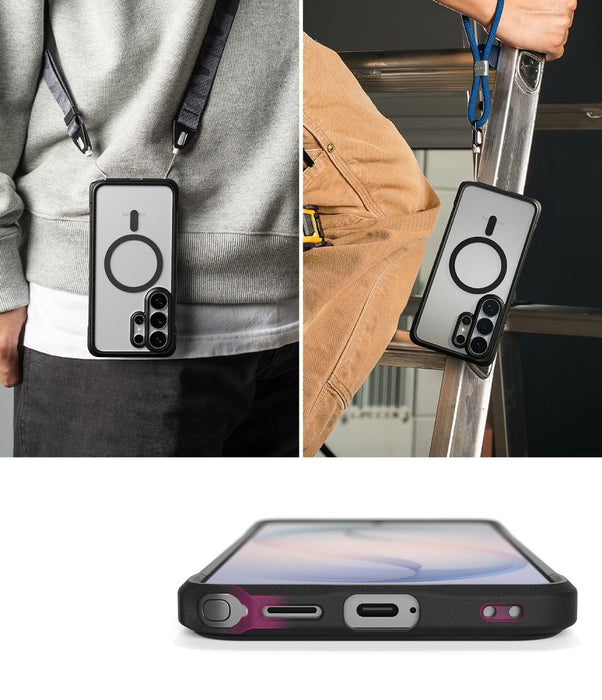 Ringke Fusion Bold Magnetic MagSafe калъф за Samsung Galaxy S26 Ultra - прозрачен черен