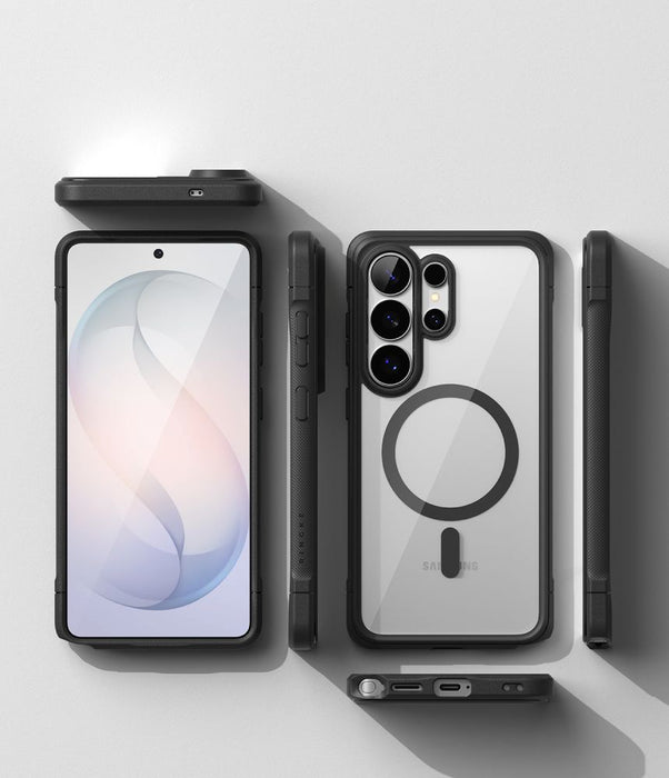 Ringke Fusion Bold Magnetic MagSafe калъф за Samsung Galaxy S26 Ultra - прозрачен черен