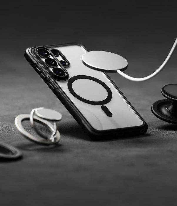 Ringke Fusion Bold Magnetic MagSafe калъф за Samsung Galaxy S26 Ultra - прозрачен черен