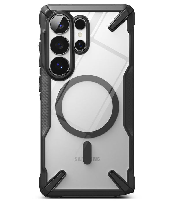 Ringke Fusion X Magnetic MagSafe калъф за Samsung Galaxy S26 Ultra - прозрачен черен