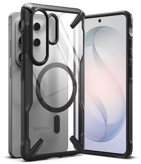 Ringke Fusion X Magnetic MagSafe калъф за Samsung Galaxy S26 Ultra - прозрачен черен