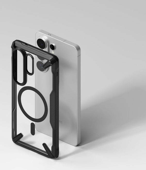 Ringke Fusion X Magnetic MagSafe калъф за Samsung Galaxy S26 Ultra - прозрачен черен