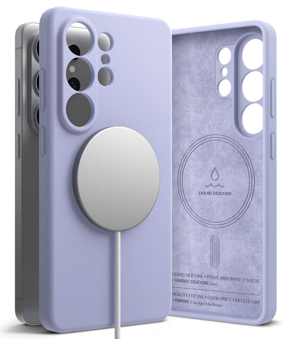 Силиконов калъф Ringke MagSafe за Samsung Galaxy S26 Ultra - лилав