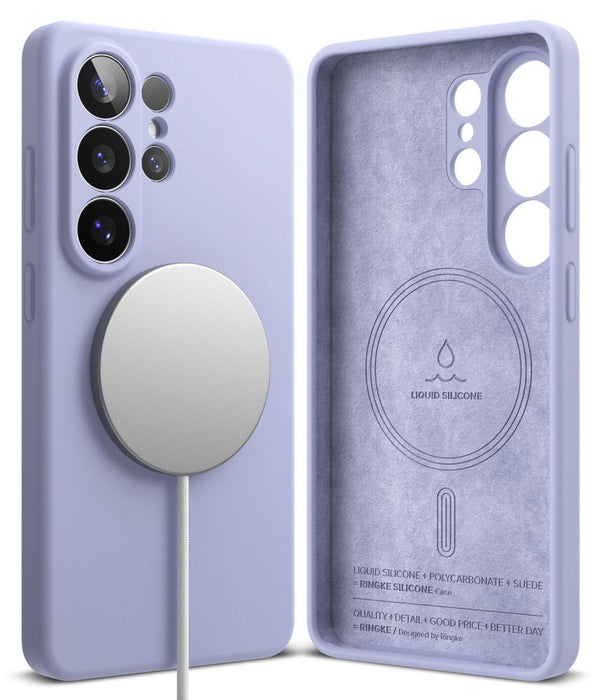 Силиконов калъф Ringke MagSafe за Samsung Galaxy S26 Ultra - лилав