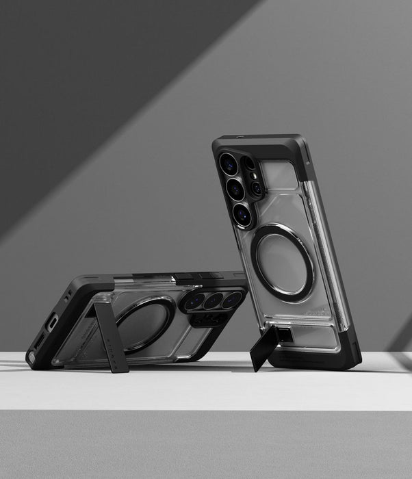 Ringke UX магнитен MagSafe калъф за Samsung Galaxy S26 Ultra - прозрачен черен