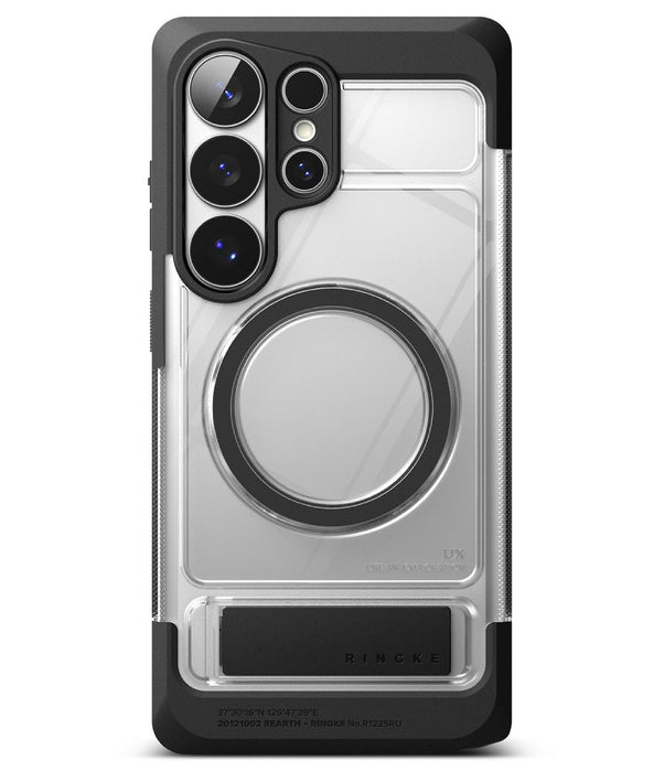 Ringke UX магнитен MagSafe калъф за Samsung Galaxy S26 Ultra - прозрачен черен