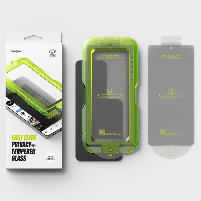 Закалено стъкло Ringke Easy Slide за Samsung Galaxy S26 Ultra, 2 броя