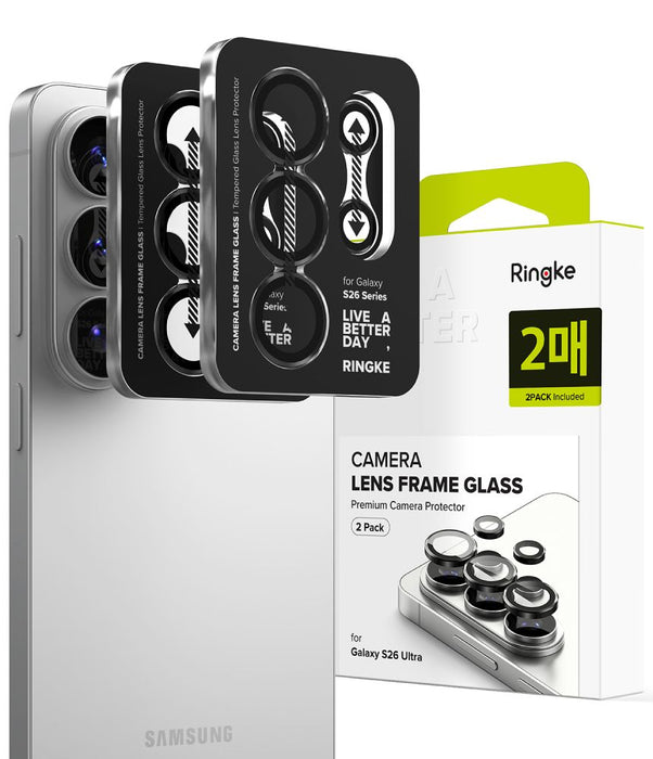 Протектор за рамка за камера Ringke за Samsung Galaxy S26 Ultra, 2 броя - черен