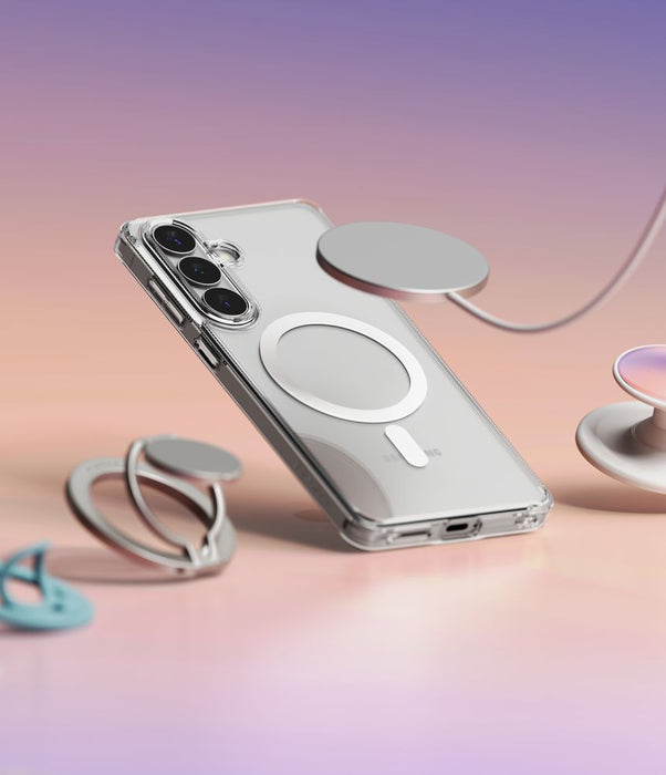 Ringke Fusion Magnetic MagSafe калъф за Samsung Galaxy S26+ - прозрачен