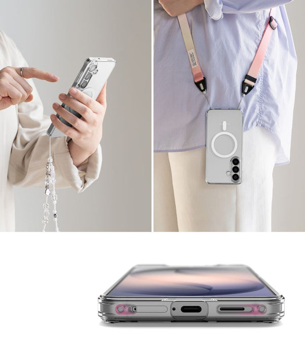 Ringke Fusion Magnetic MagSafe калъф за Samsung Galaxy S26+ - прозрачен