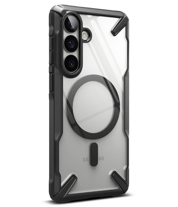 Ringke Fusion X Magnetic MagSafe калъф за Samsung Galaxy S26+ - прозрачен черен