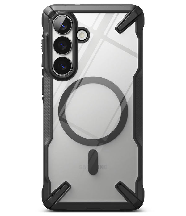 Ringke Fusion X Magnetic MagSafe калъф за Samsung Galaxy S26+ - прозрачен черен