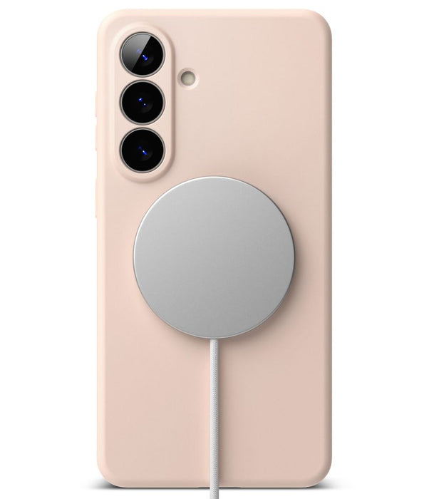 Силиконов калъф Ringke MagSafe за Samsung Galaxy S26+ - розов