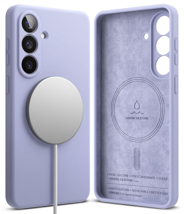 Силиконов калъф Ringke MagSafe за Samsung Galaxy S26+ - лилав