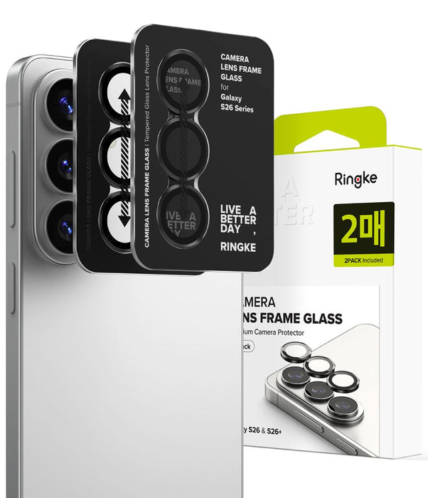 Протектор за рамка за камера Ringke, комплект от 2 броя за Samsung Galaxy S26 / S26+ - черен