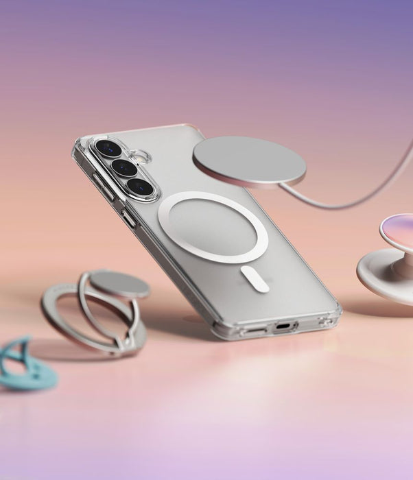 Ringke Fusion Magnetic MagSafe калъф за Samsung Galaxy S26 - прозрачен