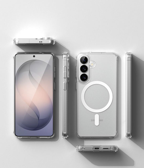 Ringke Fusion Magnetic MagSafe калъф за Samsung Galaxy S26 - прозрачен