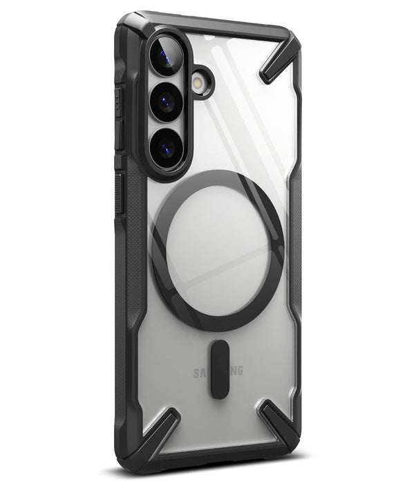 Ringke Fusion X Magnetic MagSafe калъф за Samsung Galaxy S26 - прозрачен черен