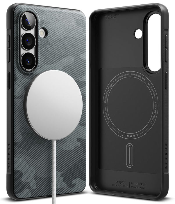 Калъф Ringke Onyx Magsafe за Samsung Galaxy S26 - сив и черен