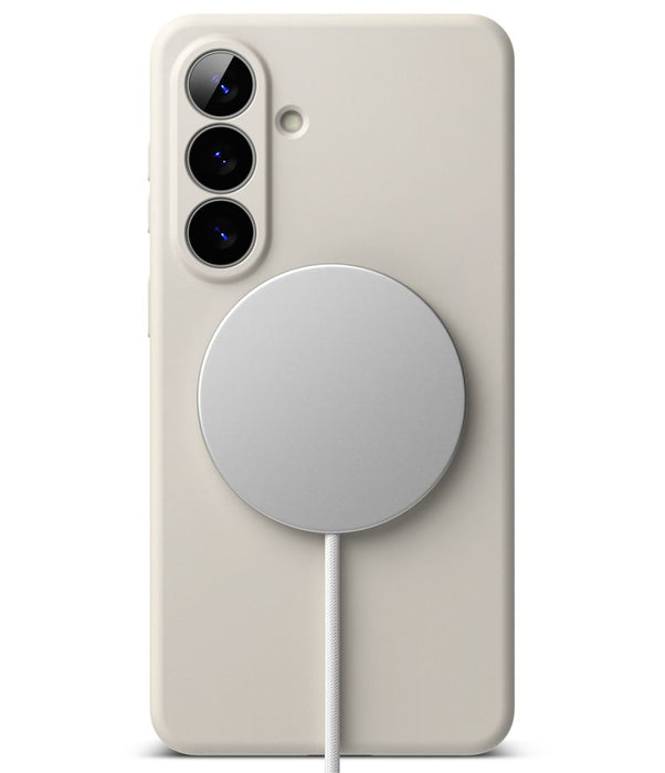 Силиконов калъф Ringke MagSafe за Samsung Galaxy S26 - бежов