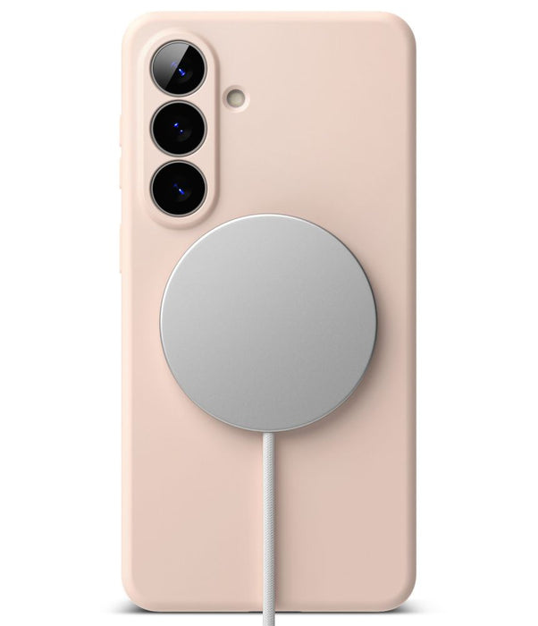 Силиконов калъф Ringke MagSafe за Samsung Galaxy S26 - розов