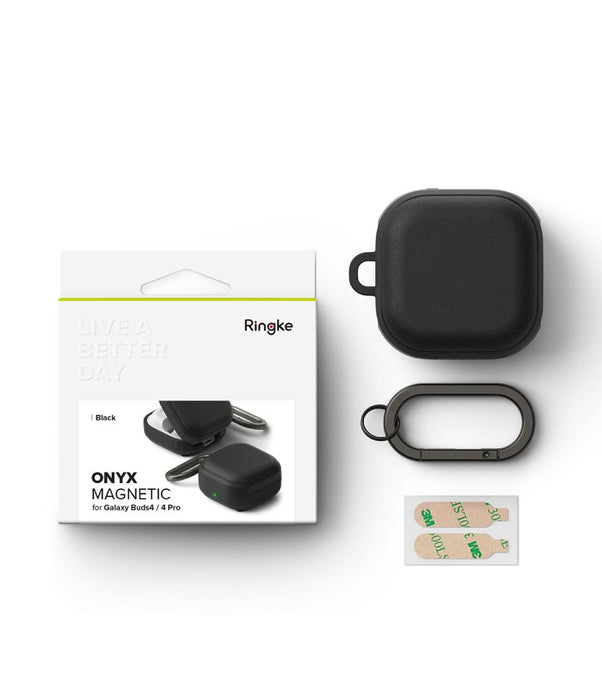 Магнитен калъф Ringke Onyx за Samsung Galaxy Buds 4 / 4 Pro - черен