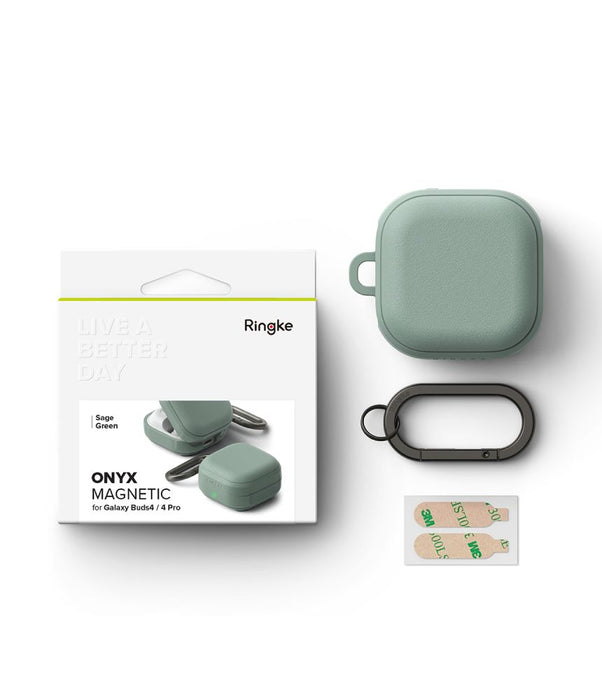 Магнитен калъф Ringke Onyx за Samsung Galaxy Buds 4 / 4 Pro - зелен