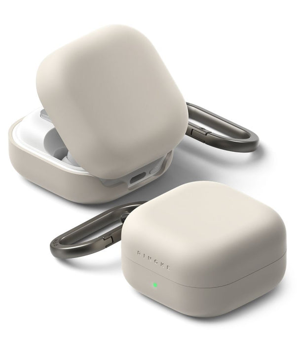 Силиконов калъф Ringke за Samsung Galaxy Buds 4 / 4 Pro - бежов