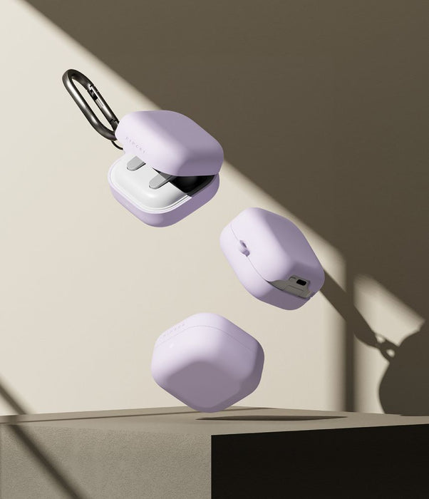 Силиконов калъф Ringke за Samsung Galaxy Buds 4 / 4 Pro - лилав