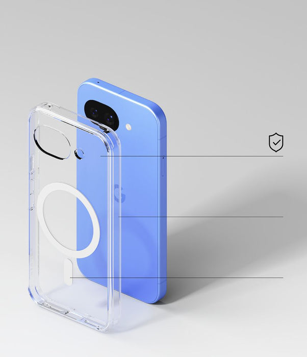 Ringke Fusion Magnetic MagSafe калъф за Google Pixel 10A - прозрачен