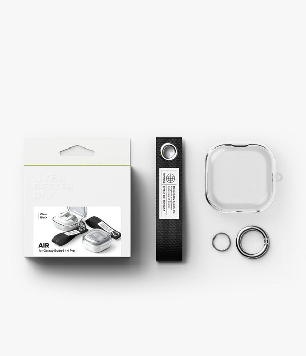 Калъф Ringke Air за Samsung Galaxy Buds 4 / 4 Pro - прозрачен