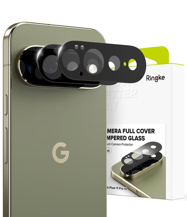 Ringke калъф за камера с пълно покритие, комплект от 2 броя за Google Pixel 11 Pro XL - черен